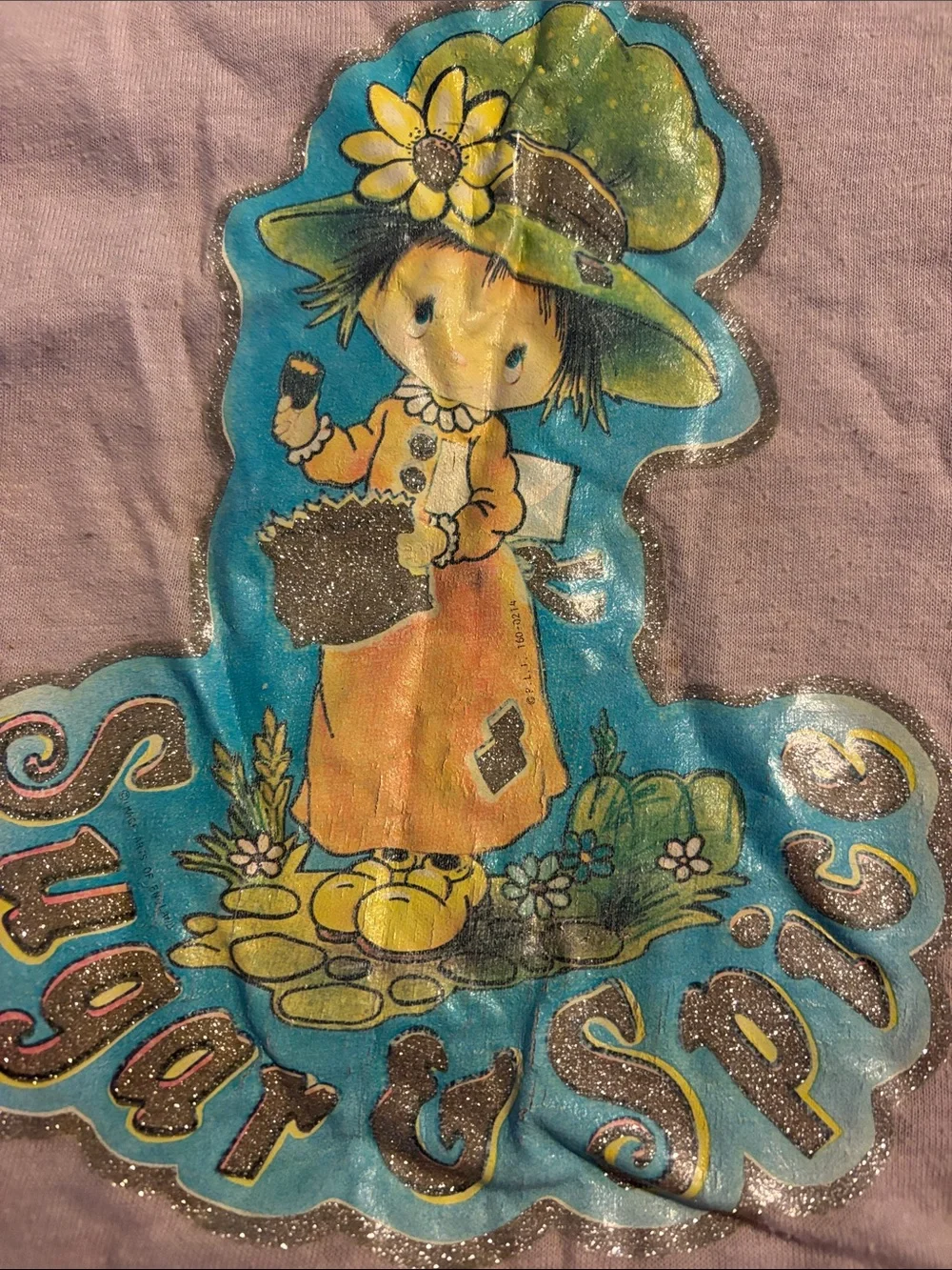 Vintage 80s DevKnit Toddler T Shirt Top Sugar and Spice Character Candy Retro